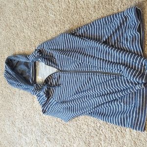 Striped Zipper Hoodie